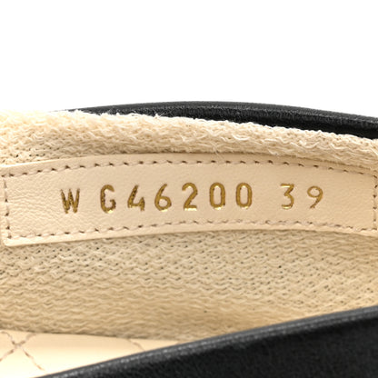 Chanel Lambskin Cap Toe CC Mary Jane Flats 39 Black 6 of 8