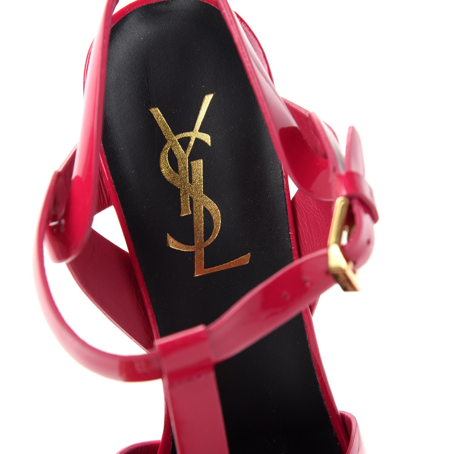 Saint Laurent Patent Tribute 75 Platform Sandals 36 Bubblegum 8 of 12