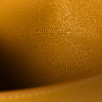 Bottega Veneta Grained Calfskin Geometric Belt Bag Mustard Yellow 10 of 11