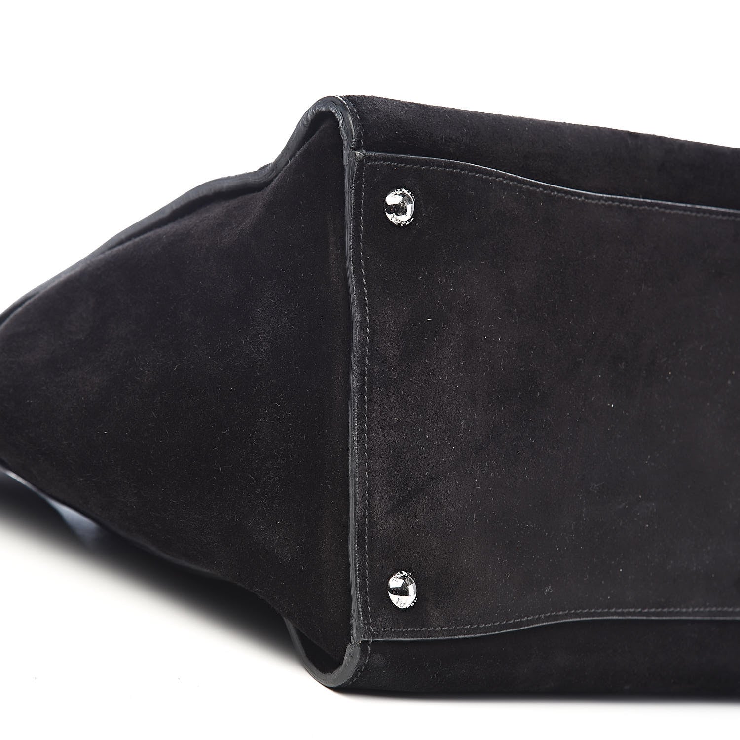 Prada Suede Scamosciato Twin Pocket Tote Black 9 of 12