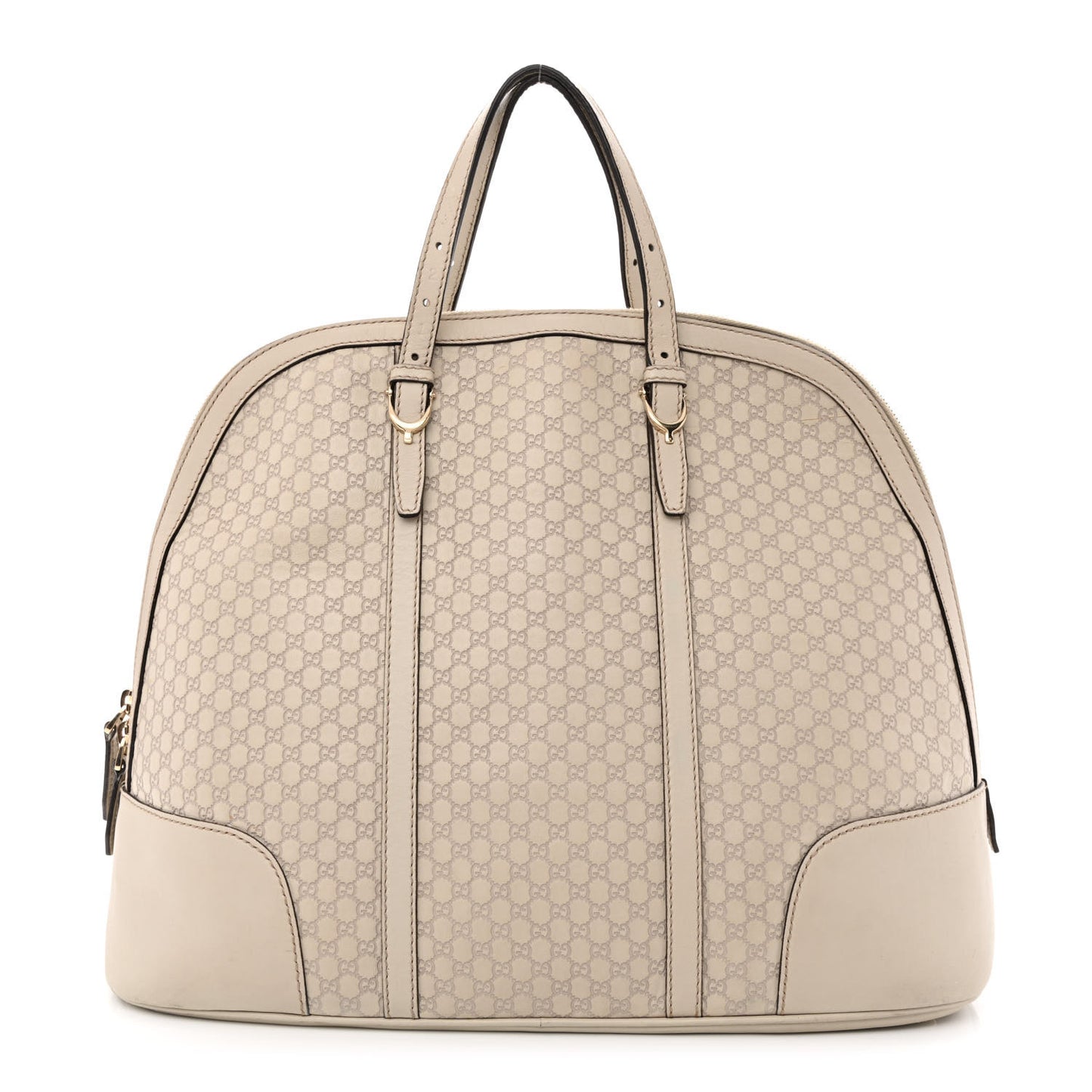 Microguccissima Large Nice Top Handle Dome Bag Beige