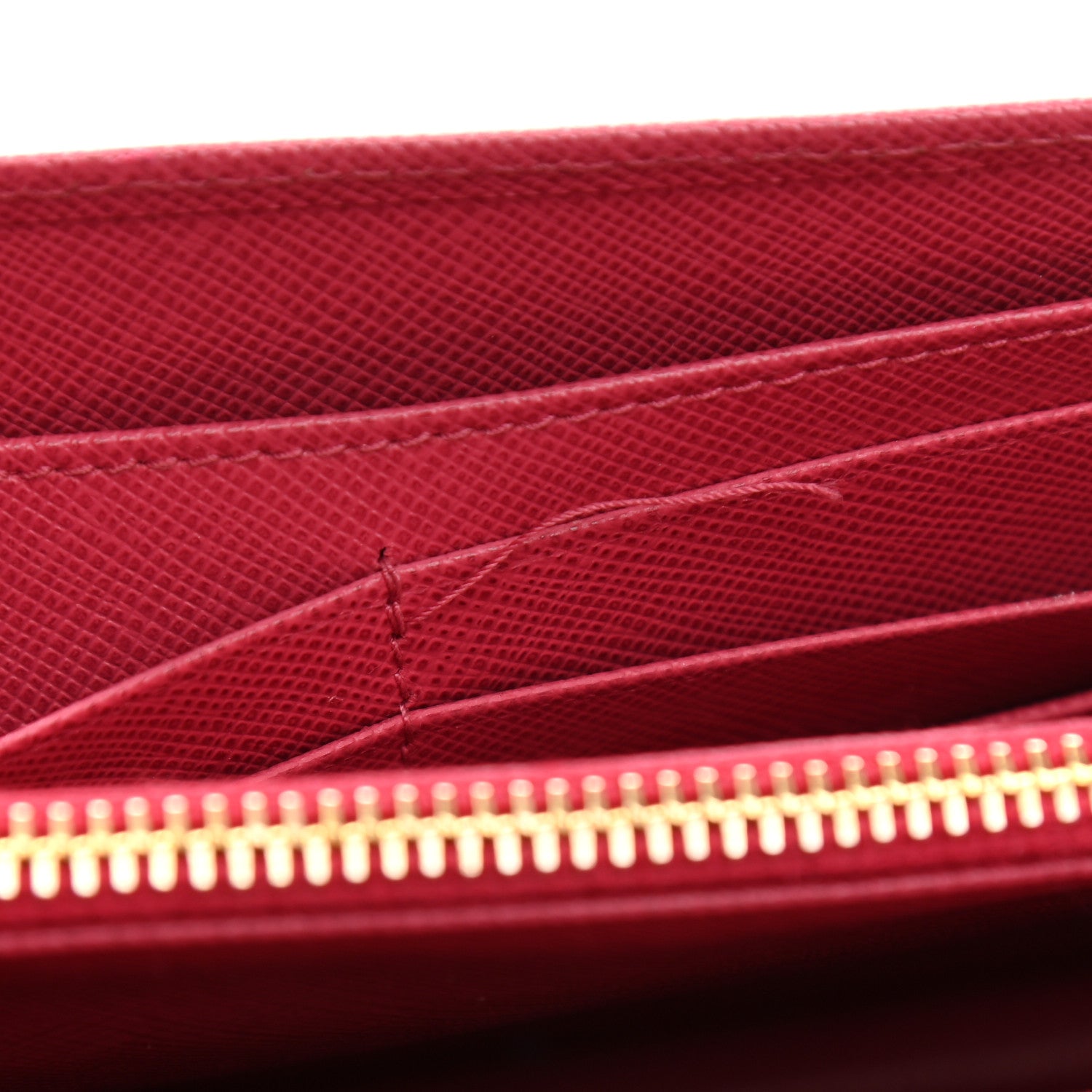 Prada Saffiano Metal Mini Crossbody Wallet Peonia 11 of 11