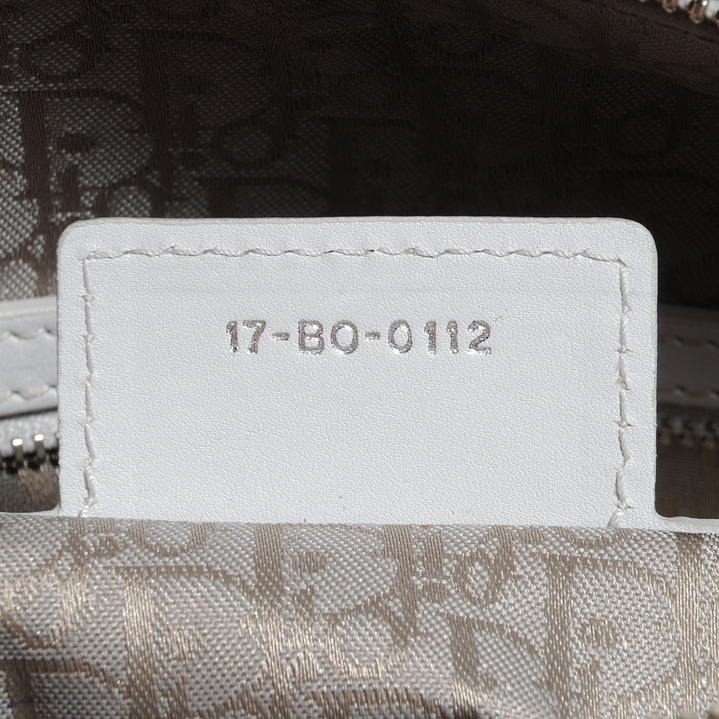 Lambskin Cannage Large Lady Dior White