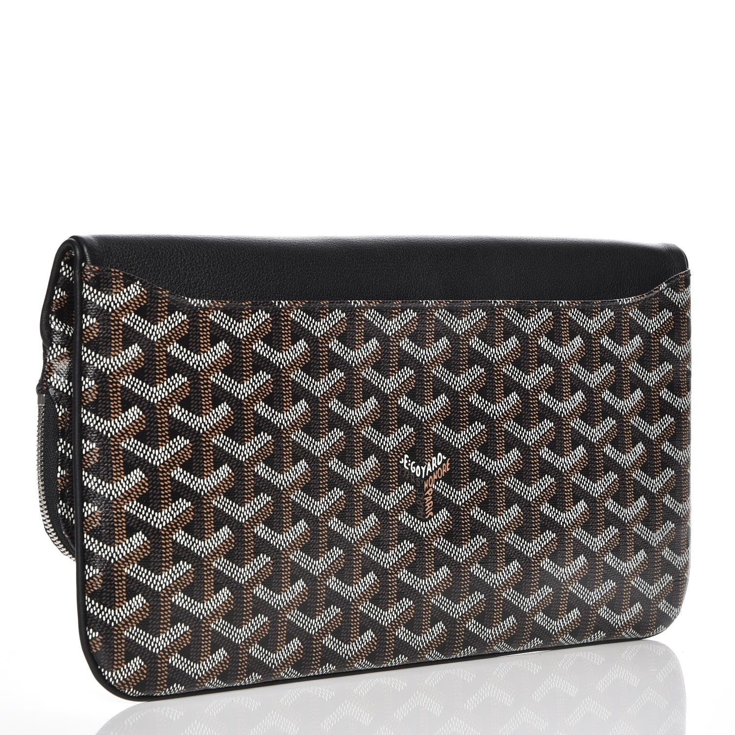 Goyard Goyardine Sainte Marie Soft Clutch Black 3 of 7