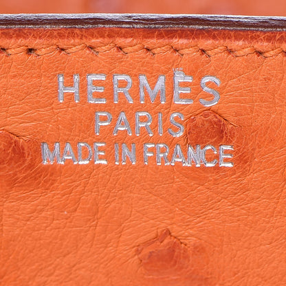 Hermes Ostrich Birkin 35 Orange 19 of 33