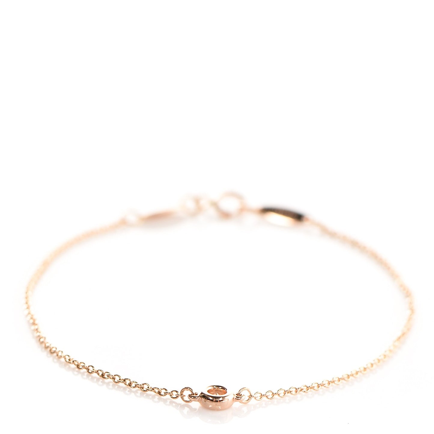 18K Rose Gold Diamond .07ct Elsa Peretti Diamonds by the Yard Bracelet