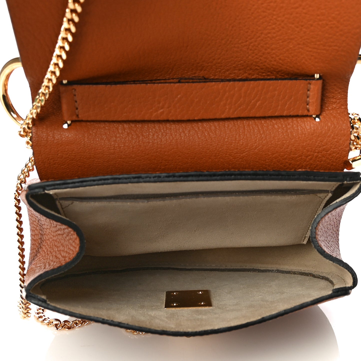 Grained Lambskin Drew Shoulder Bag Caramel