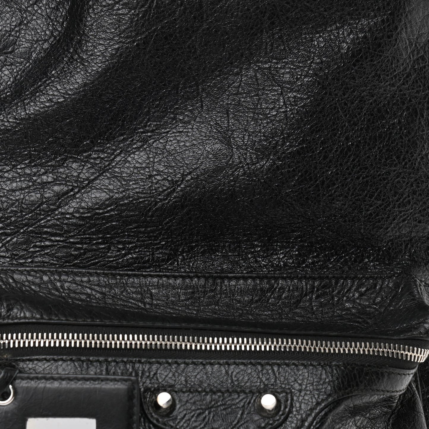 Agneau Classic Silver Hardware Backpack Black