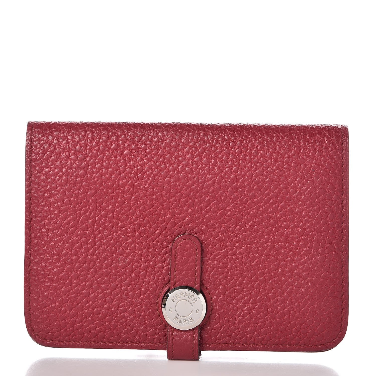 Hermes Togo Dogon Compact Wallet Rubis 1 of 8