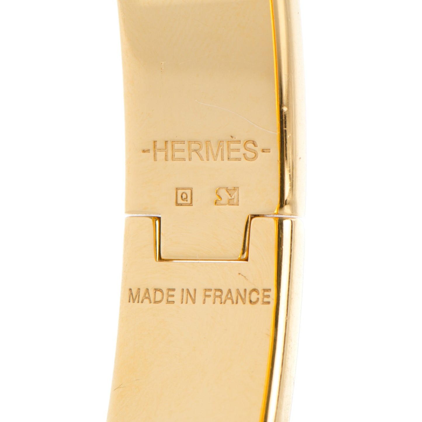 Enamel Narrow Clic Clac H Bracelet PM Black
