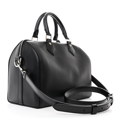 Louis Vuitton Epi Speedy Bandouliere 25 Black 3 of 10