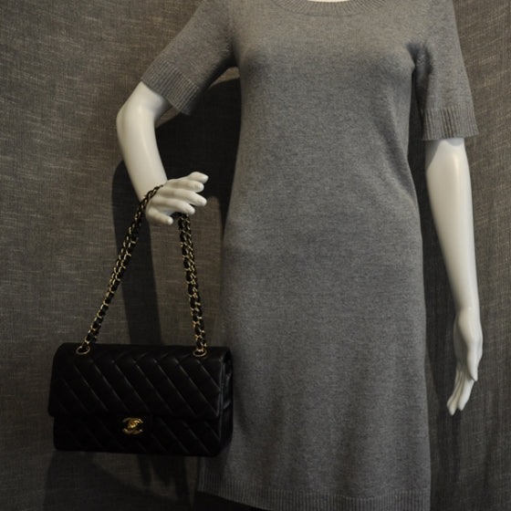 Chanel Lambskin Medium Double Flap Black 2 of 2