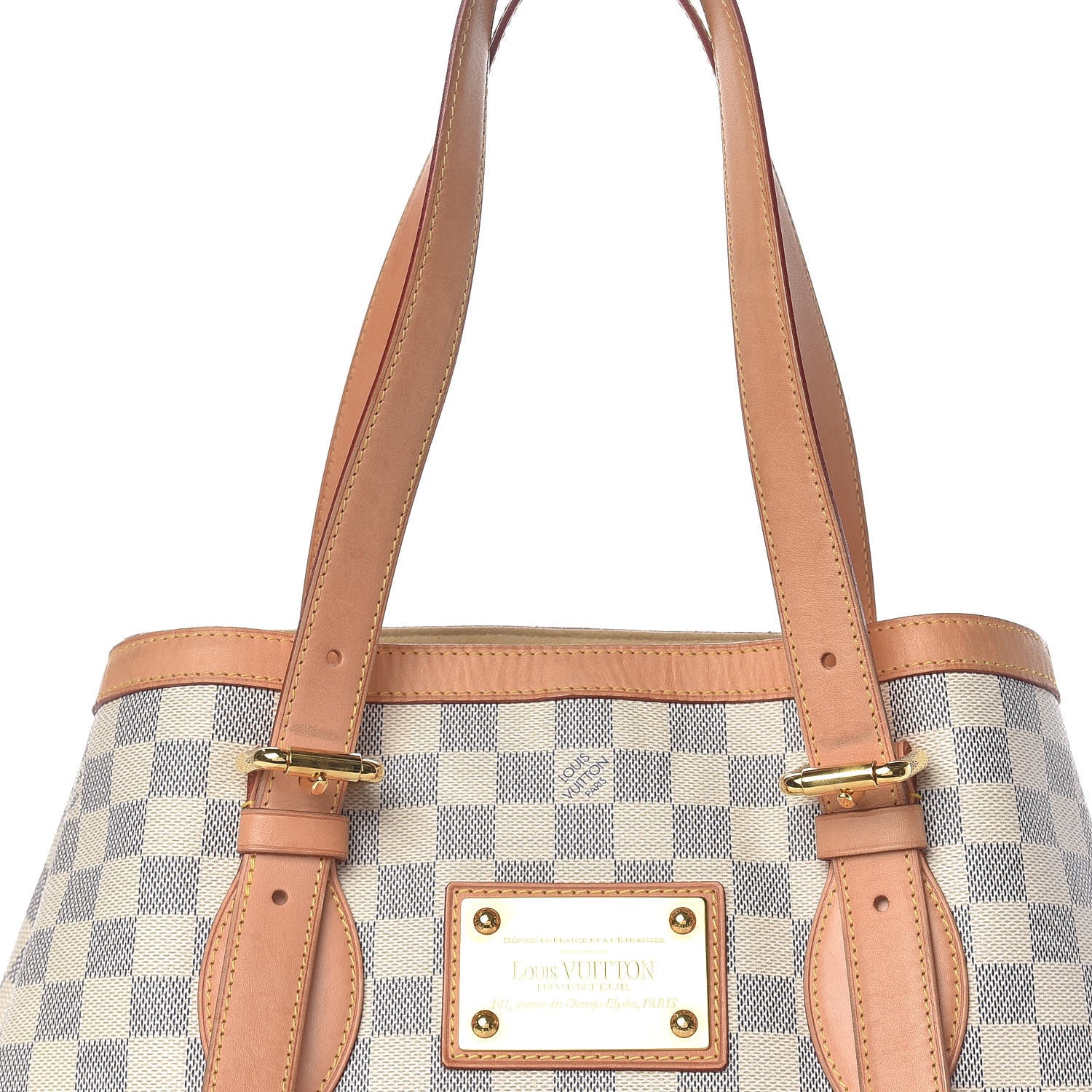 Louis Vuitton Damier Azur Hampstead MM 8 of 14