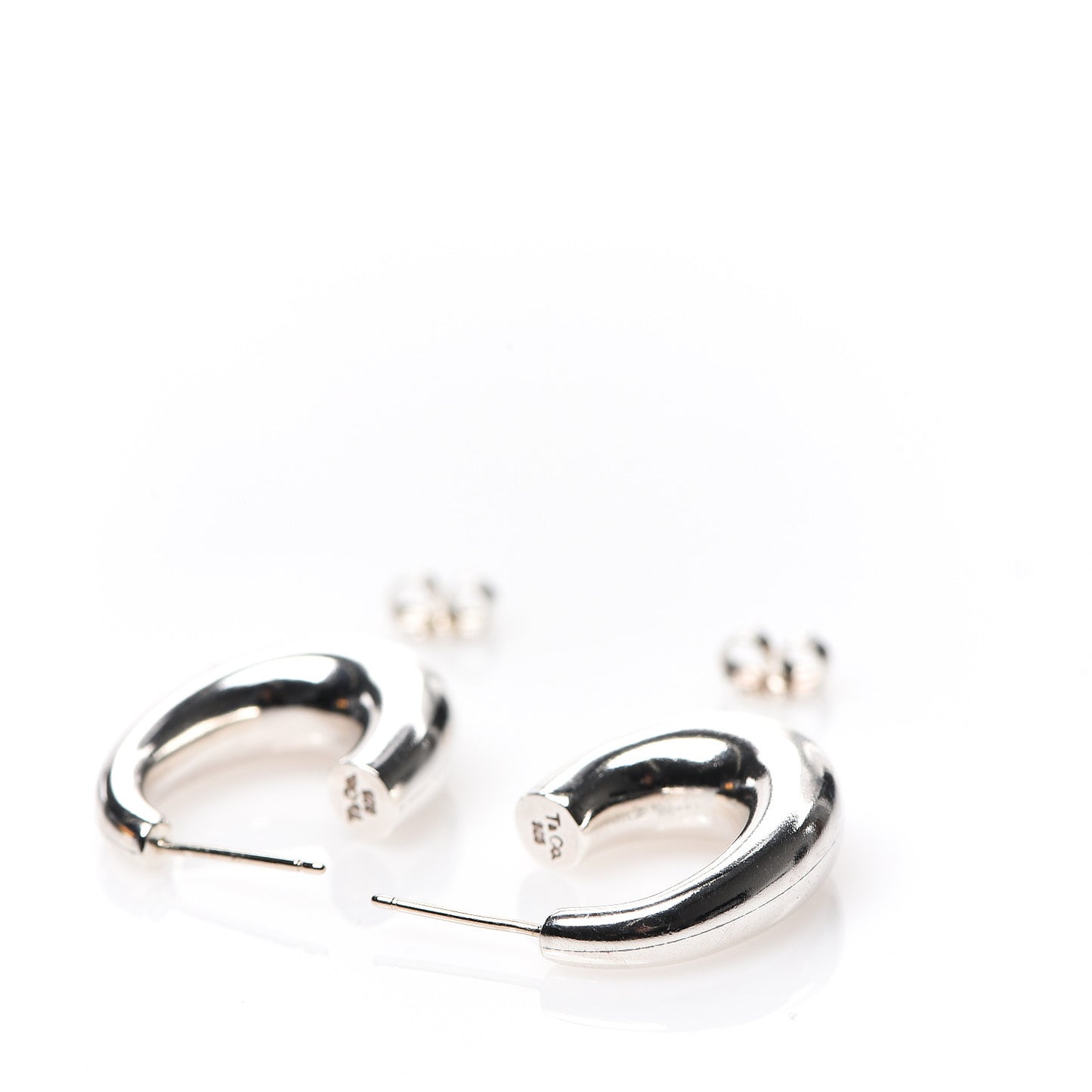Sterling Silver Graduated Hoop Earrings