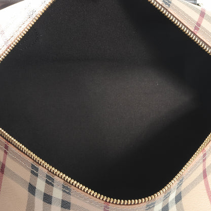 Burberry Haymarket Check Small Chester Bowling Bag Chocolate 5 of 7
