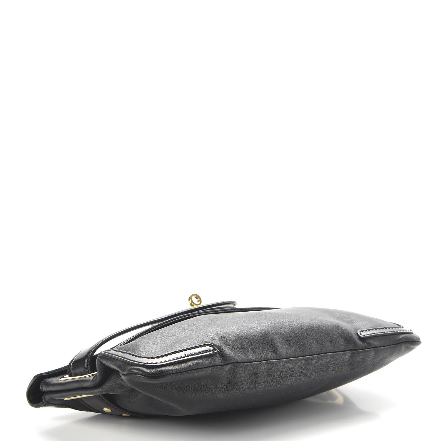 Balenciaga Calfskin Lune Clutch Black 4 of 10