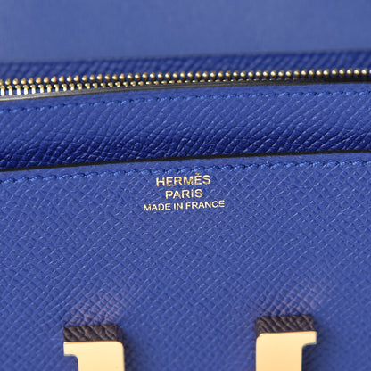 Hermes Epsom Constance Long Wallet Bleu Electrique 6 of 8