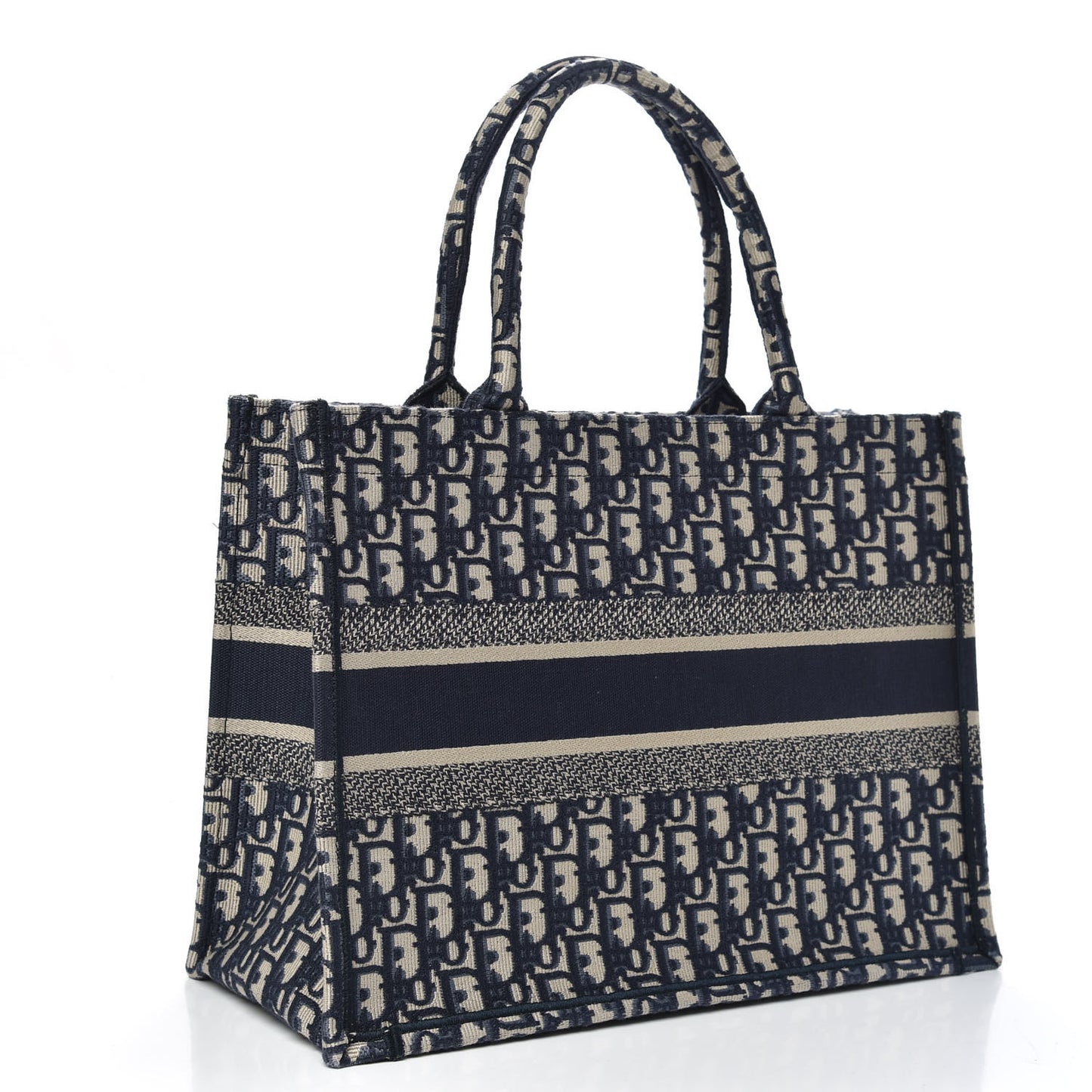 Oblique Medium Book Tote Blue Multicolor