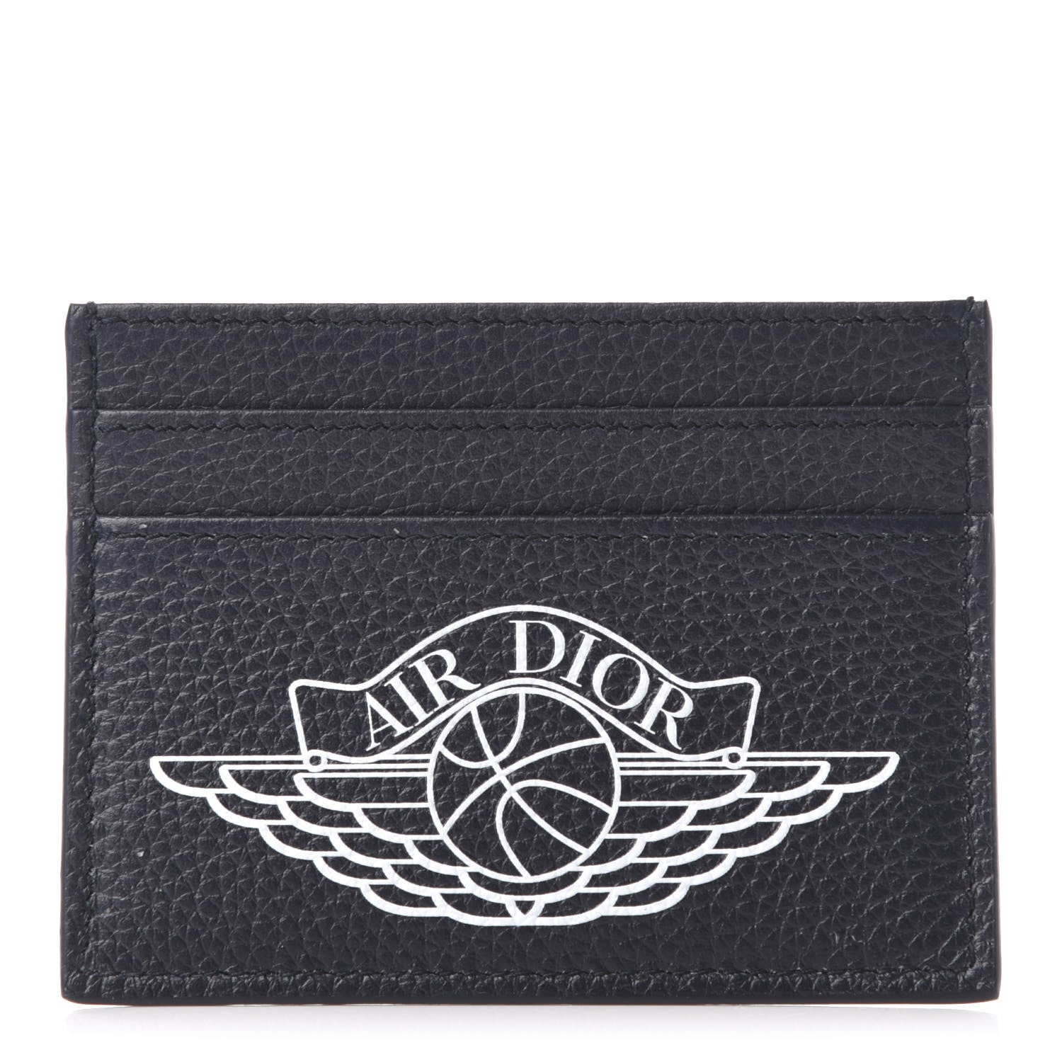 Christian Dior X AIR JORDAN Grained Calfskin Card Holder Bleu 1 of 6