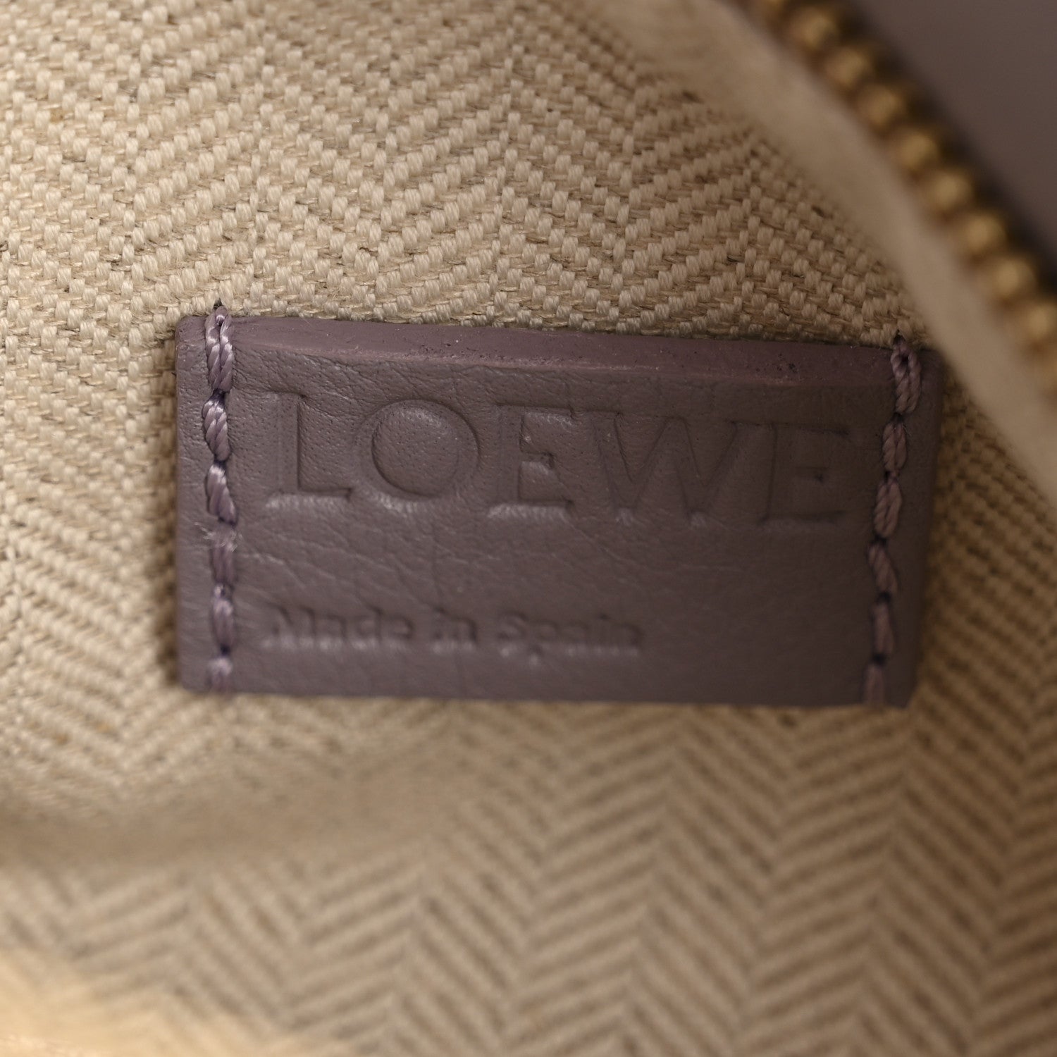 Loewe Soft Grained Calfskin Small Puzzle Edge Bag Pale Aubergine Glaze 6 of 13