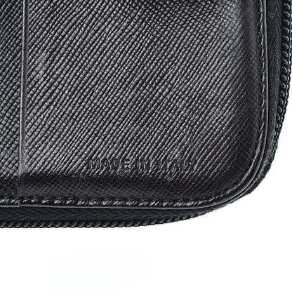 Prada Tessuto Nylon Compact Zip Around Wallet Black 8 of 13