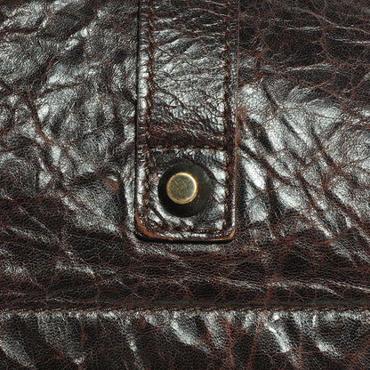 Balenciaga Chevre Shrug Hobo Chocolate 9 of 11