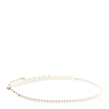 Chanel Pearl Crystal CC Signature Charm Belt Gold 2 of 5