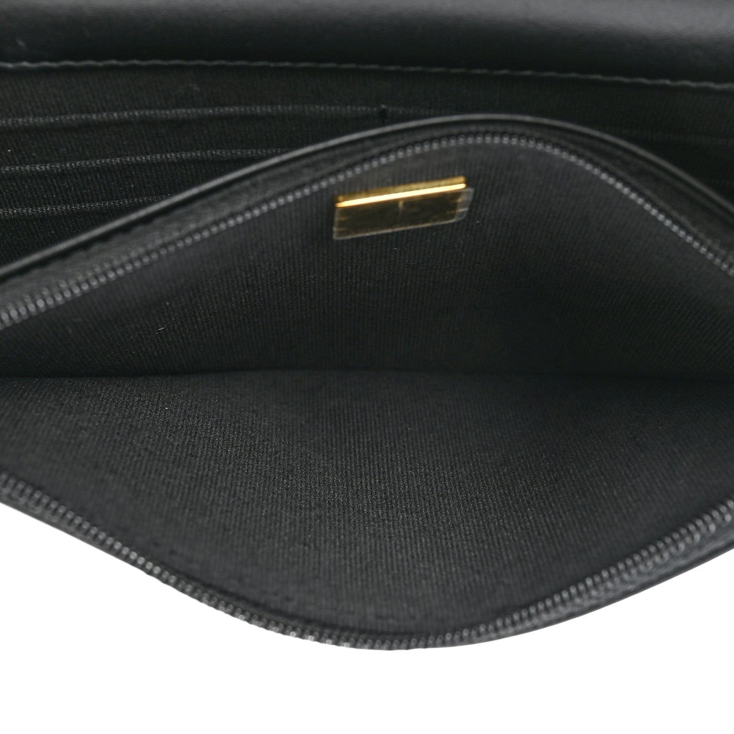 Chanel Caviar Quilted Boy Clutch With Chain Black 6 of 14