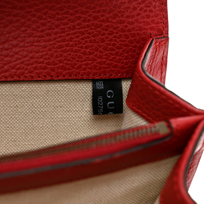 Gucci Dollar Calfskin Swarovski Crystal Small Dionysus Shoulder Bag Hibiscus Red 9 of 11