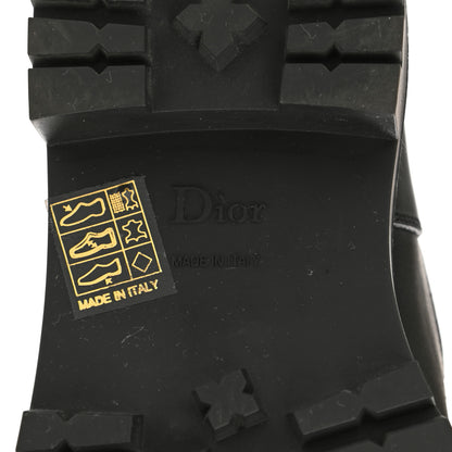 Christian Dior Technical Fabric Calfskin D-Major Boots 37.5 Taupe Black 6 of 8
