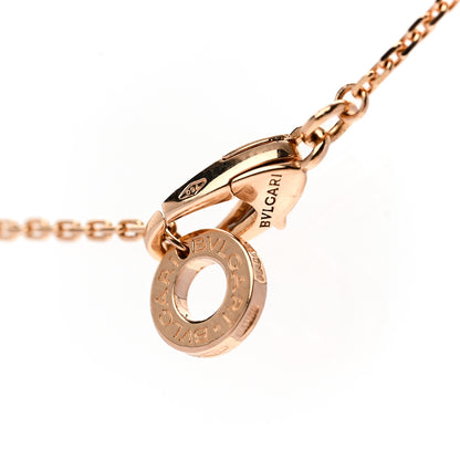 Bulgari 18K Rose Gold Diamond Malachite Divas' Dream Pendant Necklace 5 of 6