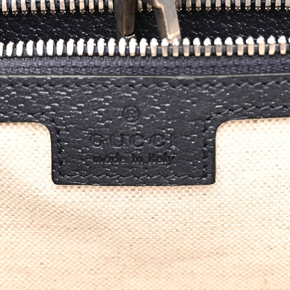 Gucci GG Supreme Monogram Textured Dollar Calfskin Web Medium Retro Interlocking G Tote Bag Beige Blue 6 of 9