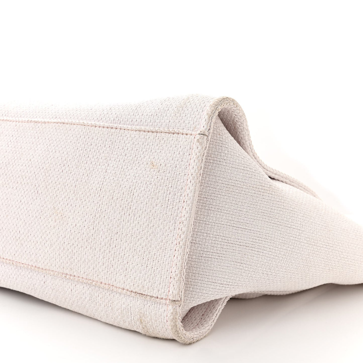 Woven Straw Raffia Medium Deauville Tote Pink
