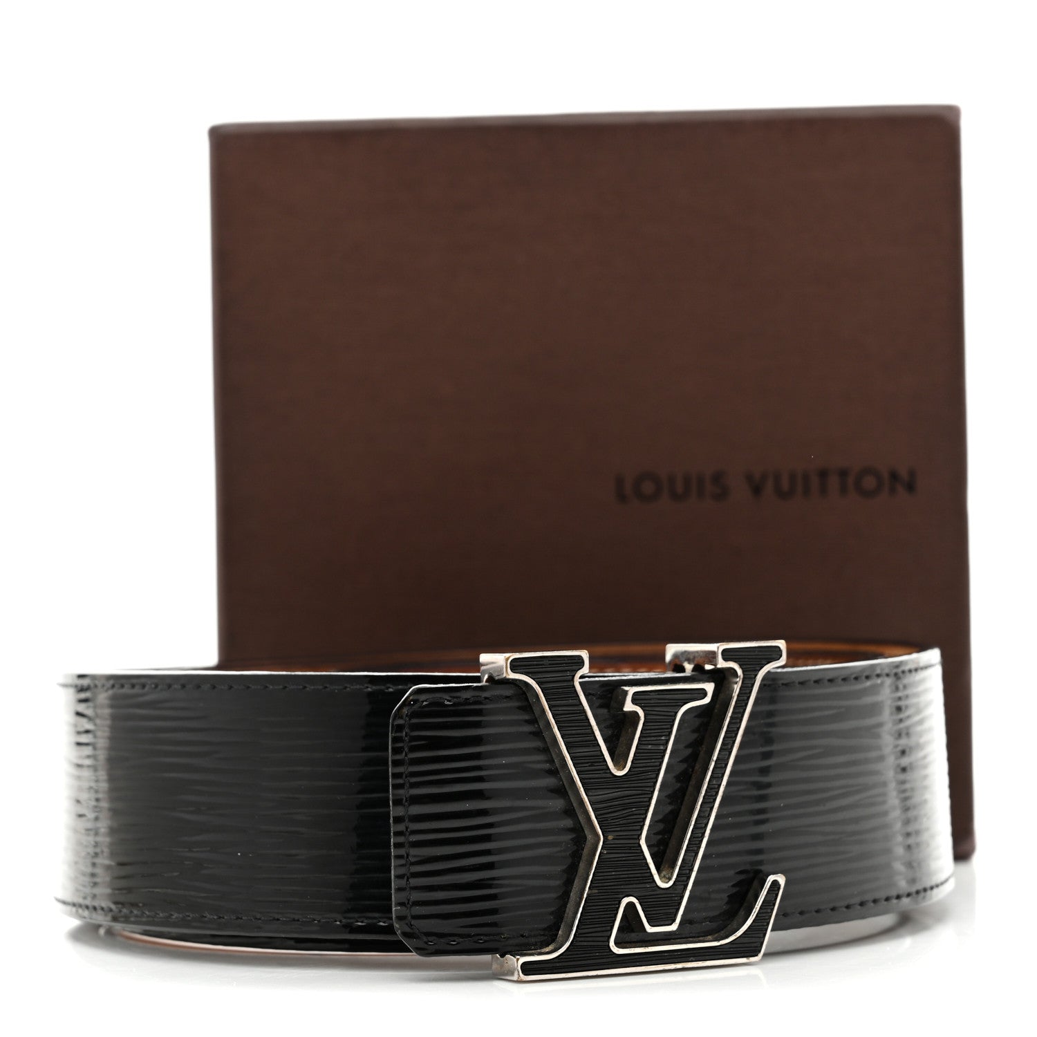 Louis Vuitton Epi Electric 40mm LV Initiales Belt 90 36 Black 7 of 7
