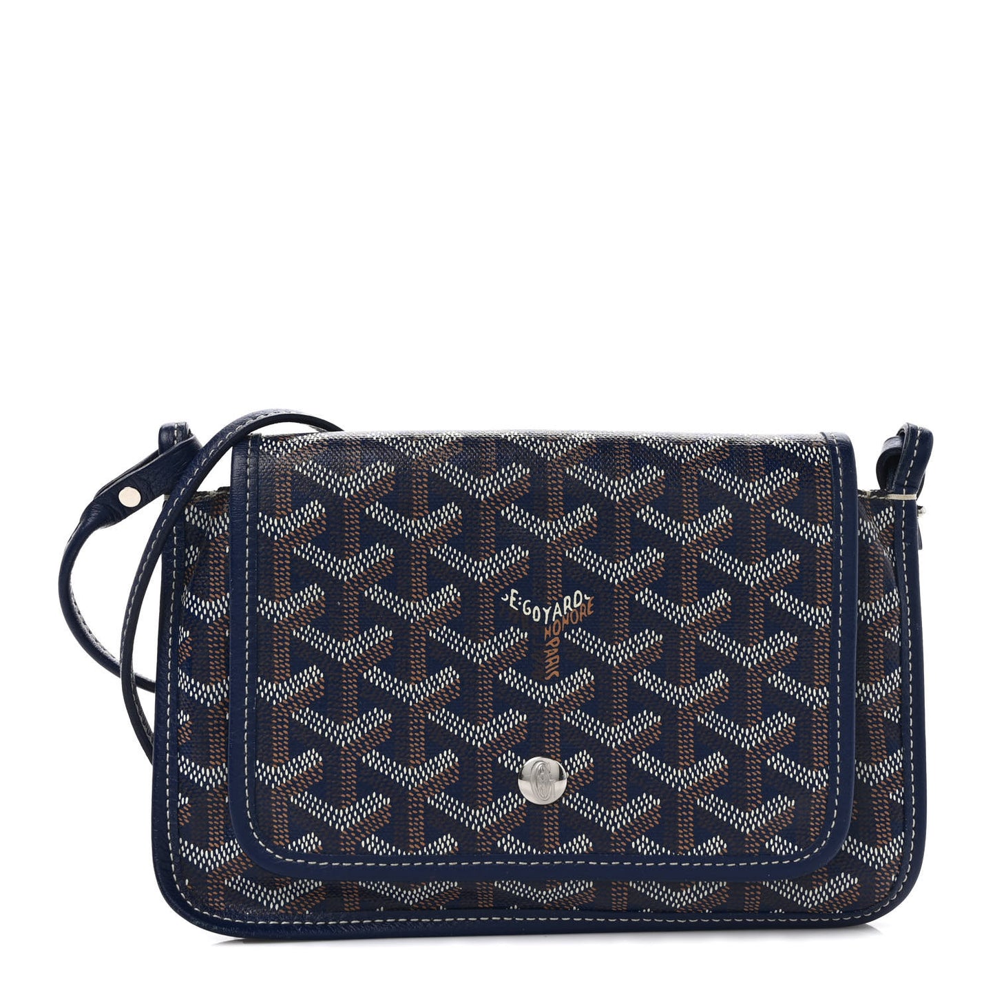 Goyardine Plumet Wallet Clutch Navy