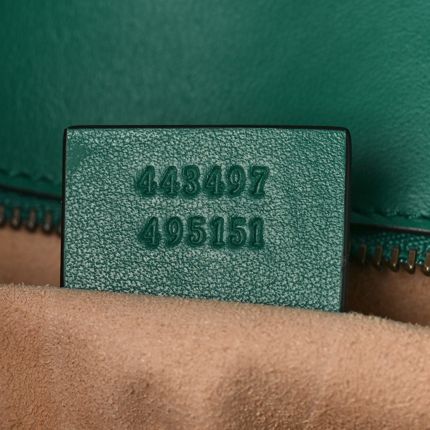 Gucci Calfskin Matelasse Small GG Marmont Shoulder Bag Emerald Green 7 of 9