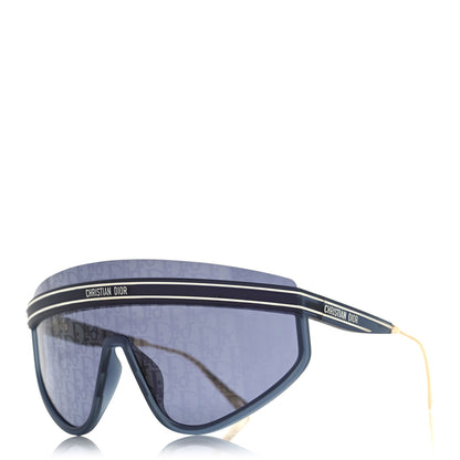 Christian Dior Oblique Mask DiorClub M2U Sunglasses Translucent Blue 1 of 8