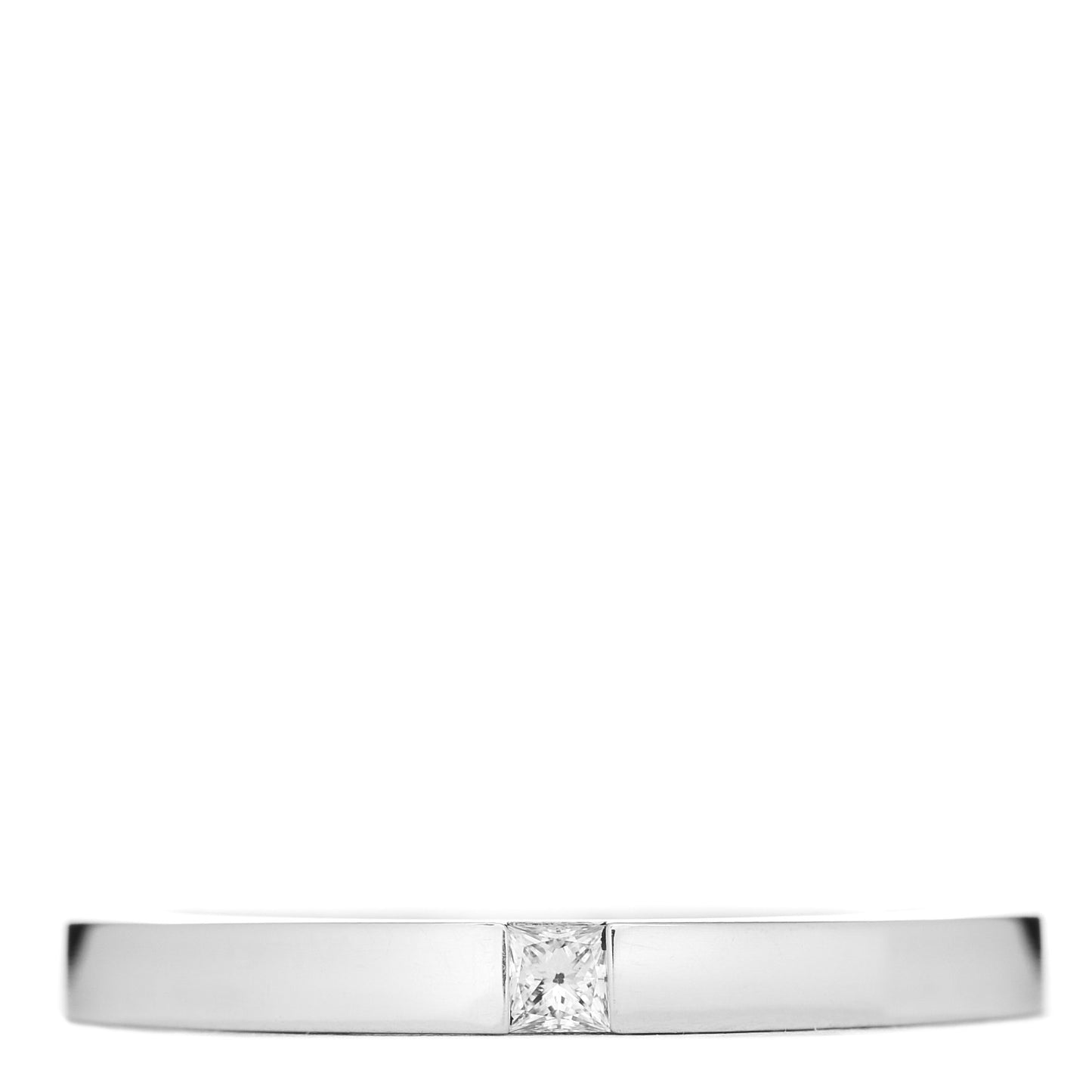 Platinum Diamond Princess Cut Wedding Band Ring 64 10.75