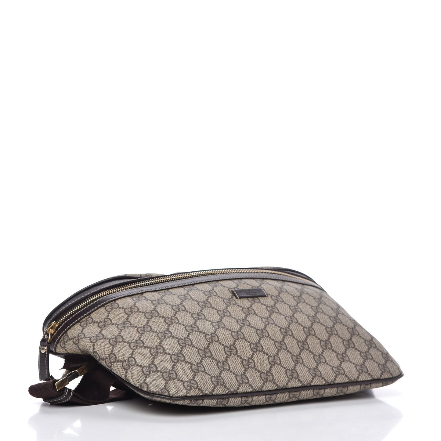 GG Supreme Monogram Belt Bag Dark Brown