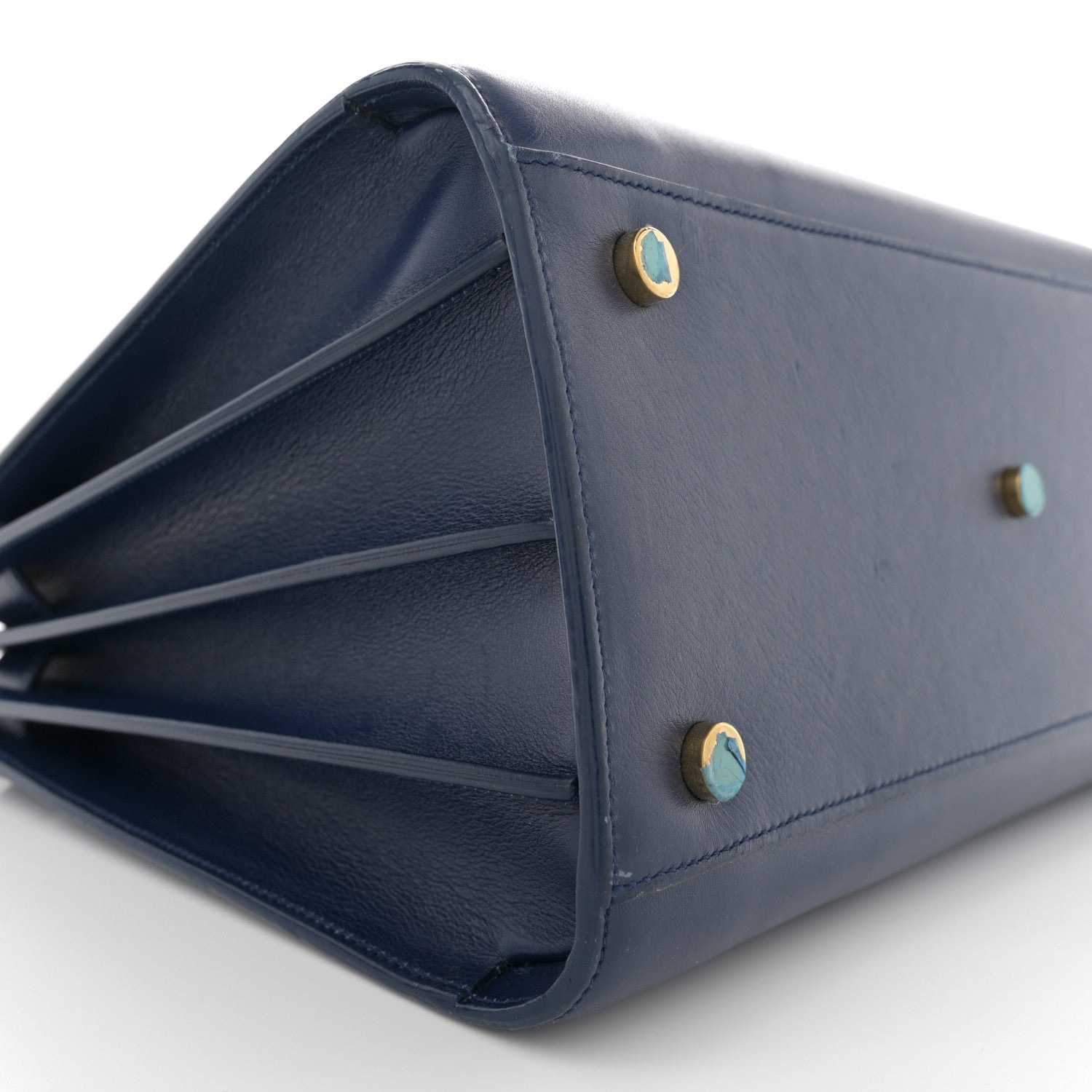 Saint Laurent Calfskin Small Sac De Jour Blue Majorelle 9 of 14