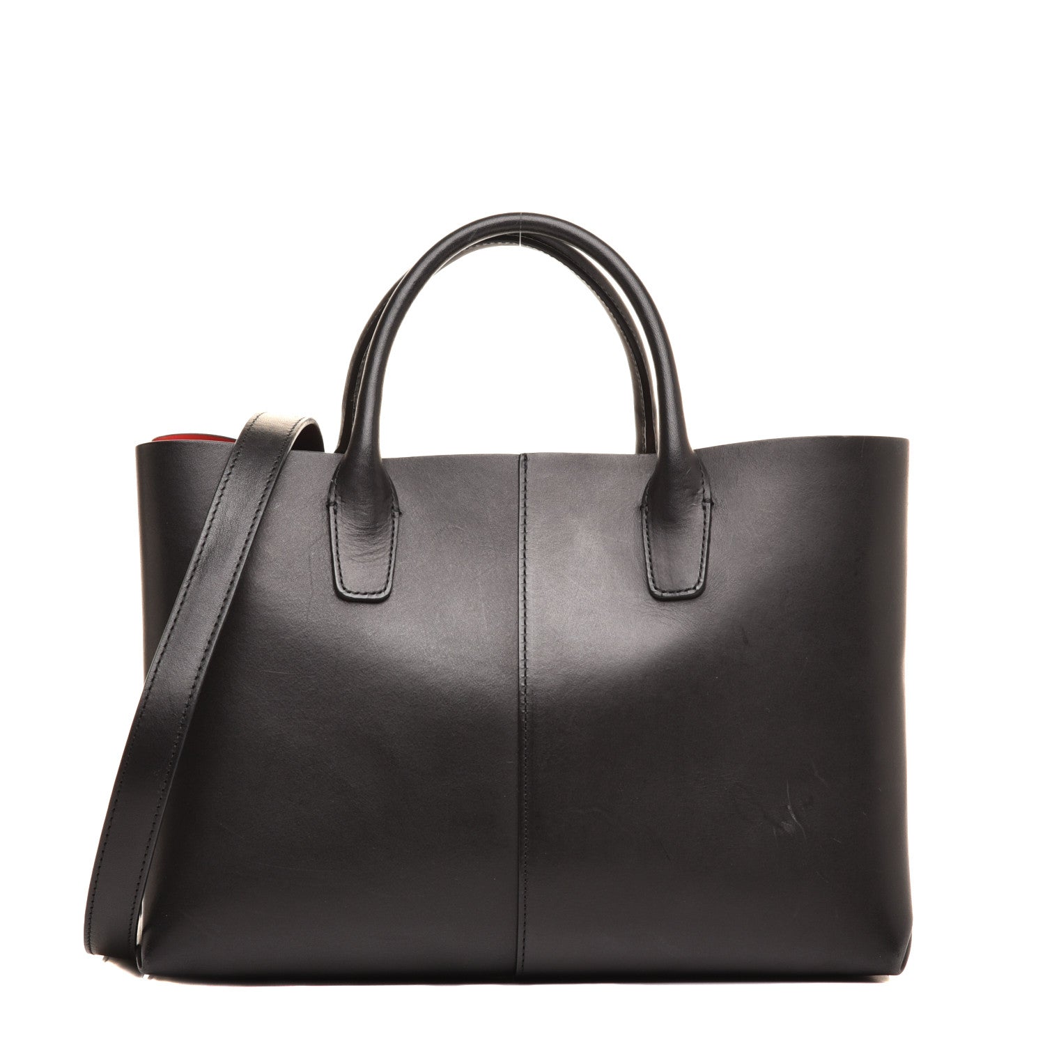 Mansur Gavriel Calfskin Mini Folded Bag Black Flamma 1 of 9