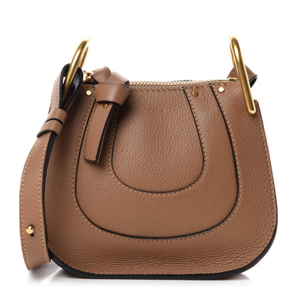 Chloe Grained Calfskin Nano Hayley Hobo Nut 1 of 10