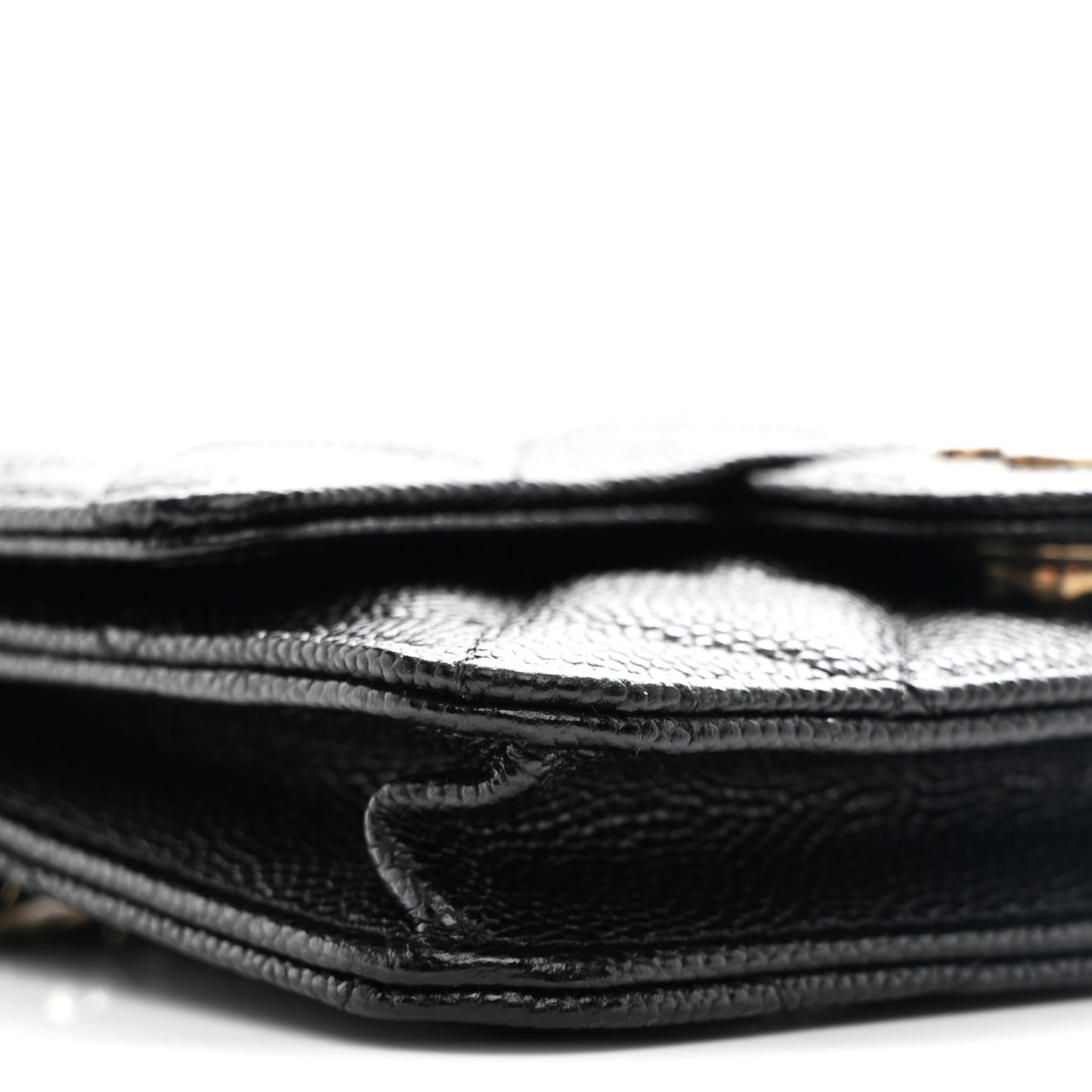 Caviar Quilted Mini Chain Bag Black