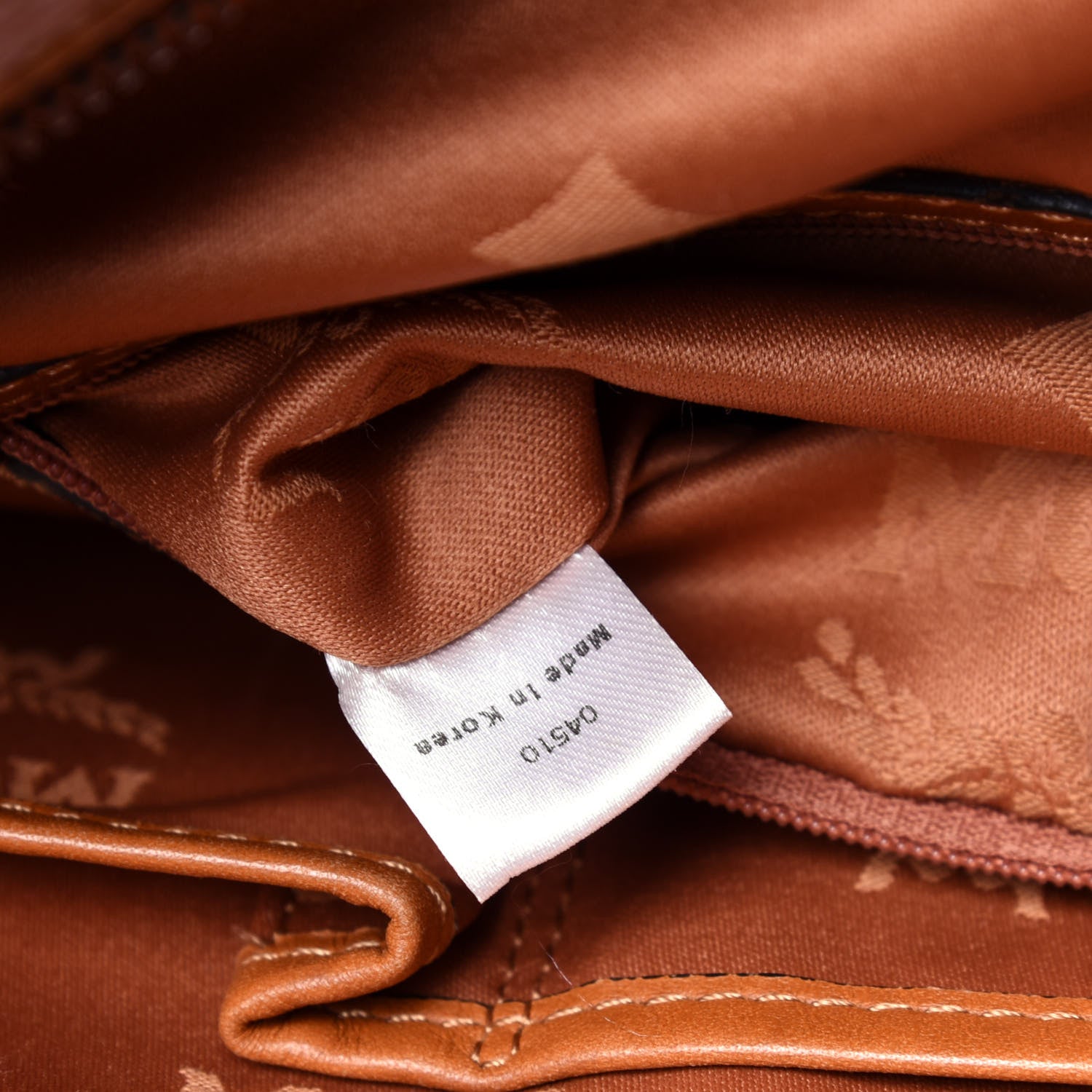 MCM Visetos Satchel Cognac 8 of 12