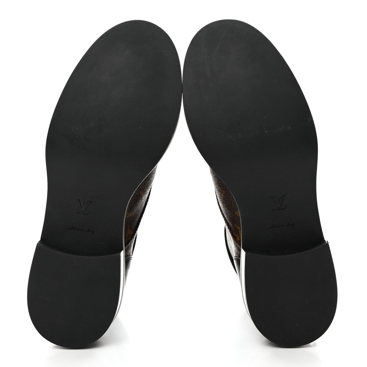 Calfskin Monogram Wonderland Flat Ranger Boots 38 Black