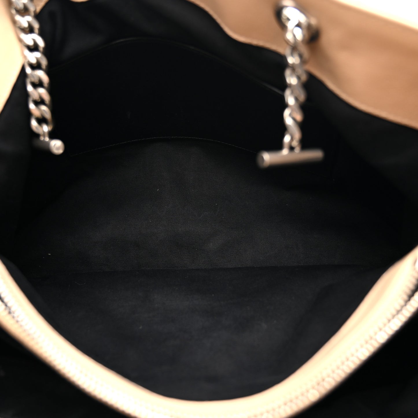 Calfskin Y Quilted Monogram Large Loulou Shopper Nude Powder