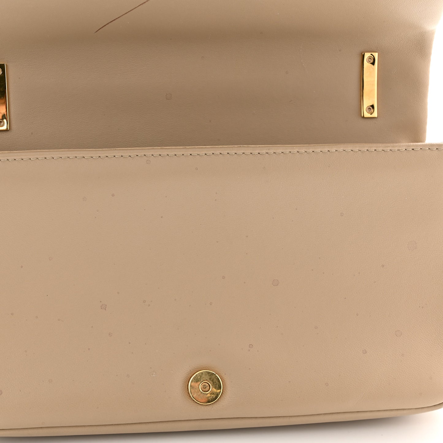 Quilted Horseferry Print Small Lola Bag Beige