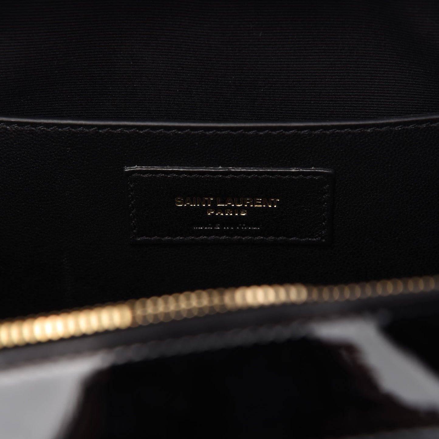 Patent Matelasse Monogram Vicky Camera Bag Black
