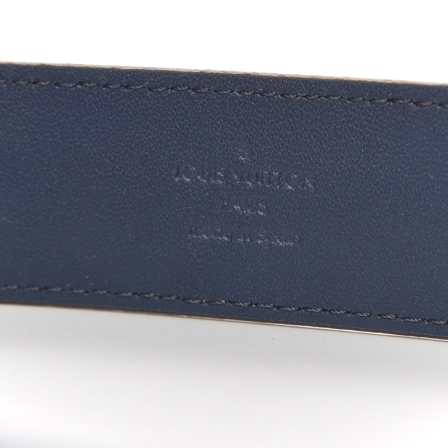 Louis Vuitton Epi Mens 35mm Metropole Belt 100 40 Blue Celeste 4 of 7
