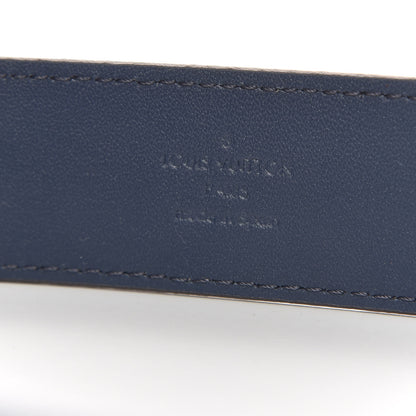 Louis Vuitton Epi Mens 35mm Metropole Belt 100 40 Blue Celeste 4 of 7